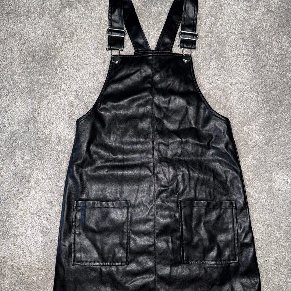 Forever 21 Black Faux Leather Dress